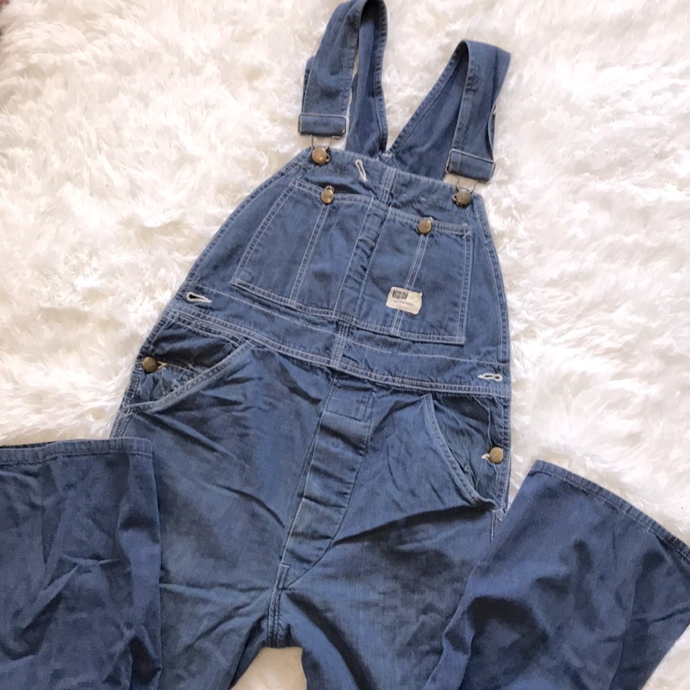 Vintage Sears Denim Overalls Size M